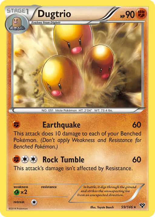 Dugtrio (59/146) [XY: Base Set] - Pokemon Single
