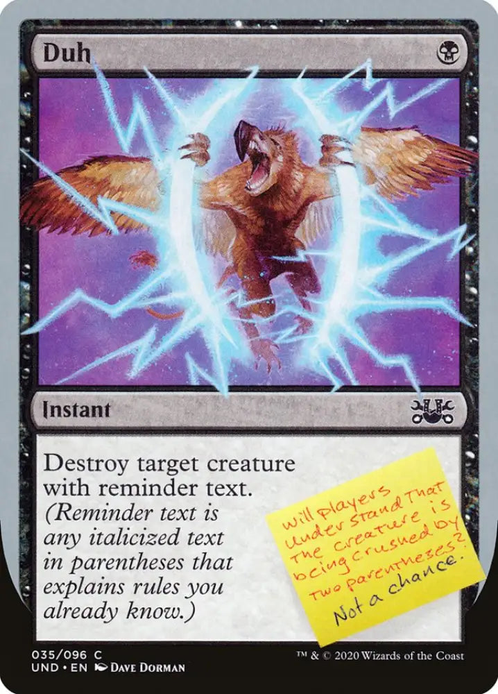 Duh [Unsanctioned] - MTG Single
