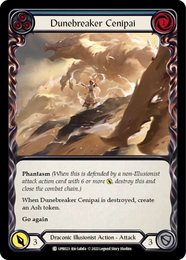 Dunebreaker Cenipai (Blue) [Uprising] Rainbow Foil - Flesh And Blood Single