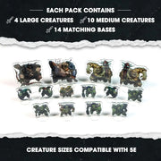 Dungeon Craft Flat Pack Minis: Orcs - Role Playing Game