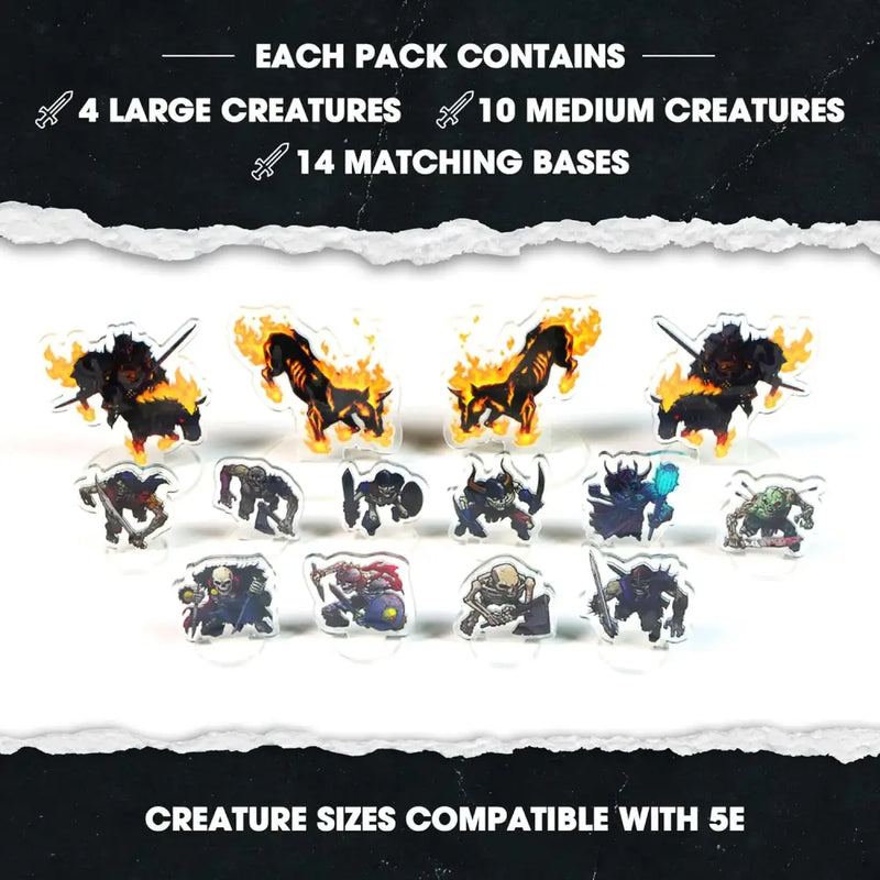Dungeon Craft Flat Pack Minis: Undead - Role Playing Game
