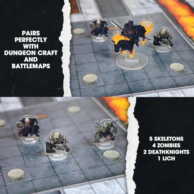 Dungeon Craft Flat Pack Minis: Undead - Role Playing Game