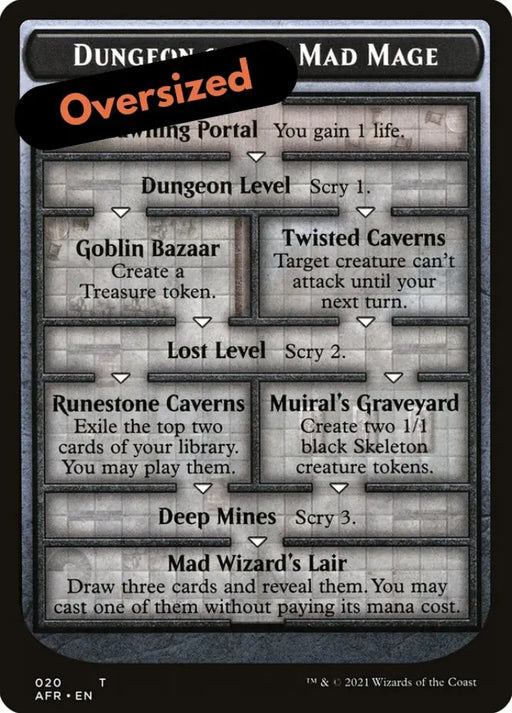 Dungeon of the Mad Mage Token (Oversized) [Oversize Cards] - MTG Single