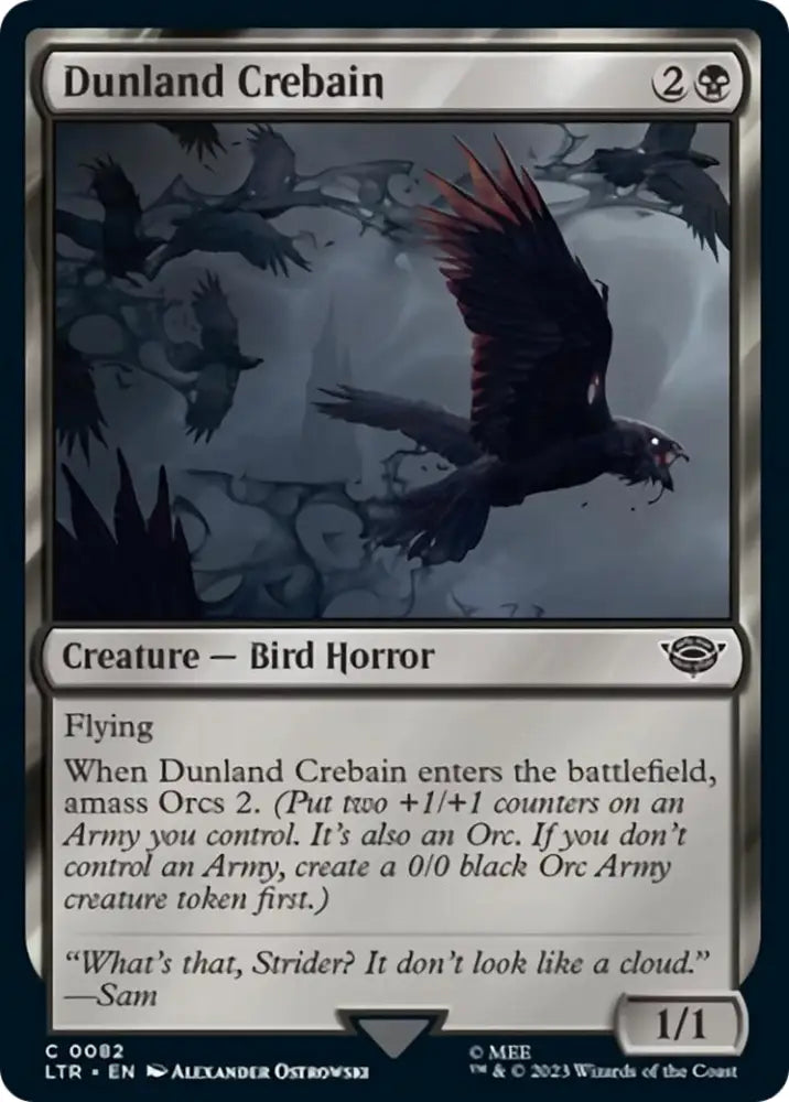 Dunland Crebain [The Lord of the Rings: Tales of Middle-Earth] - MTG Single