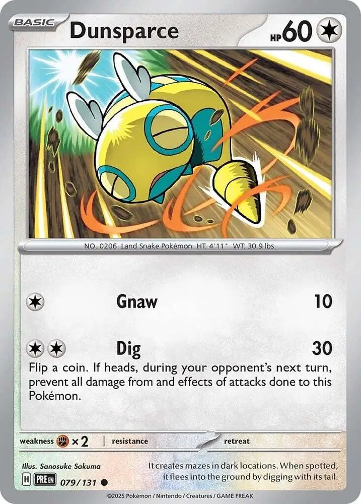 Dunsparce (079/131) [Scarlet & Violet: Prismatic Evolutions] - Pokemon Single