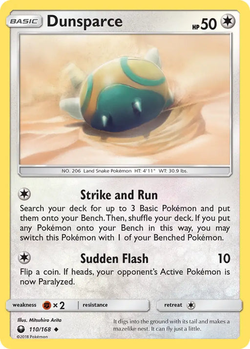 Dunsparce (110/168) [Sun & Moon: Celestial Storm] - Pokemon Single