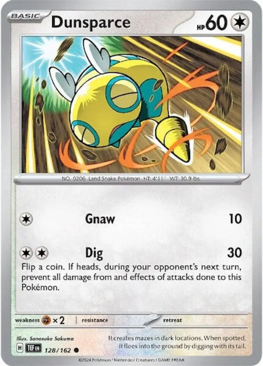 Dunsparce (128/162) [Scarlet & Violet: Temporal Forces] - Pokemon Single