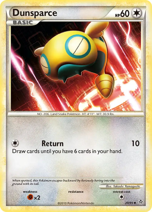 Dunsparce (29/95) [HeartGold & SoulSilver: Unleashed] - Pokemon Single