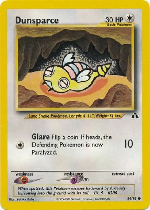Dunsparce (54/75) [Neo Discovery Unlimited] - Pokemon Single