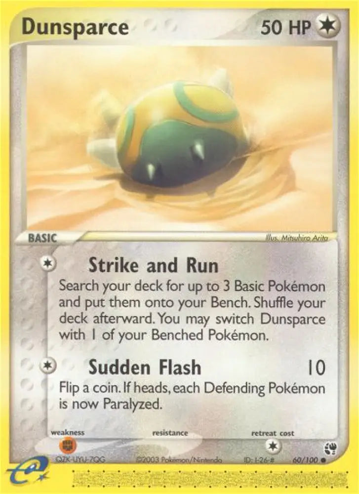 Dunsparce (60/100) [EX: Sandstorm] - Pokemon Single