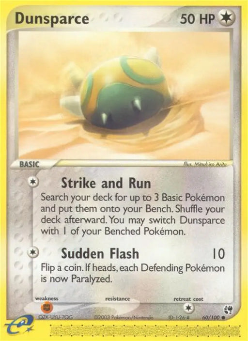 Dunsparce (60/100) [EX: Sandstorm] - Pokemon Single