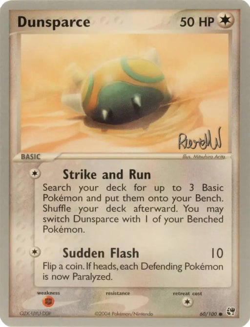 Dunsparce (60/100) (Rocky Beach - Reed Weichler) [World Championships 2004] - Pokemon Single