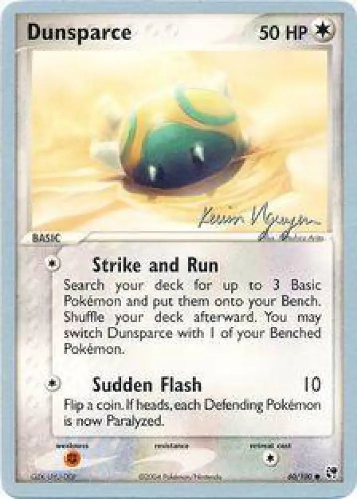 Dunsparce (60/100) (Team Rushdown - Kevin Nguyen) [World Championships 2004] - Pokemon Single
