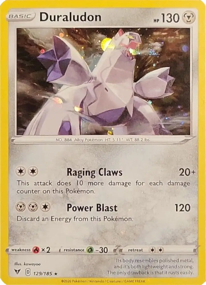 Duraludon (129/185) (Cosmos Holo) [Sword & Shield: Vivid Voltage] - Pokemon Single