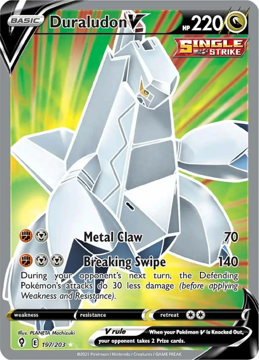 Duraludon V (197/203) [Sword & Shield: Evolving Skies] - Pokemon Single