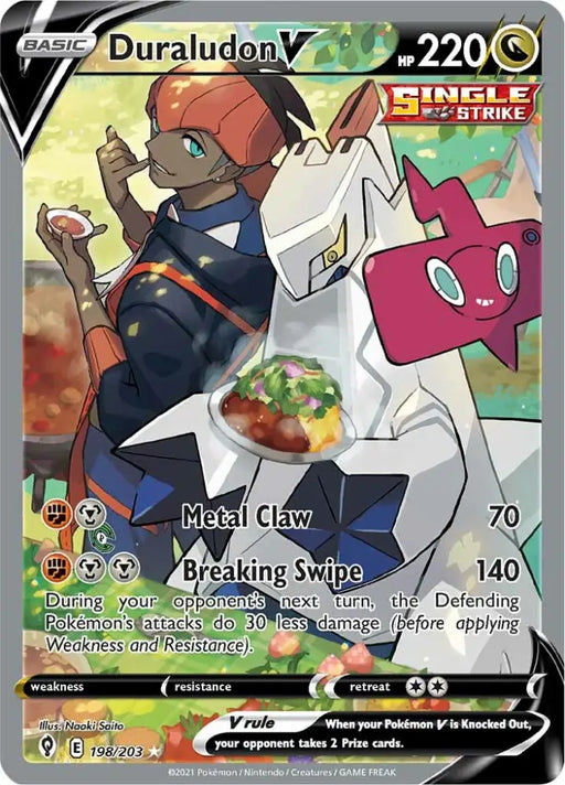 Duraludon V (198/203) (Alternate Art) [Sword & Shield: Evolving Skies] - Pokemon Single
