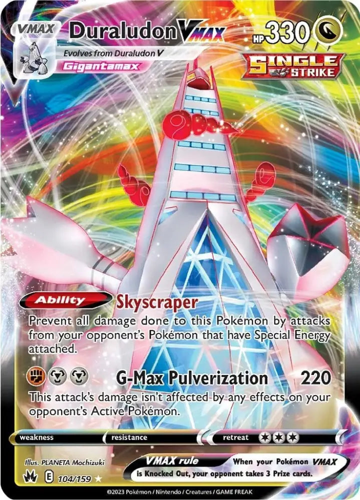 Duraludon VMAX (104/159) [Sword & Shield: Crown Zenith] - Pokemon Single