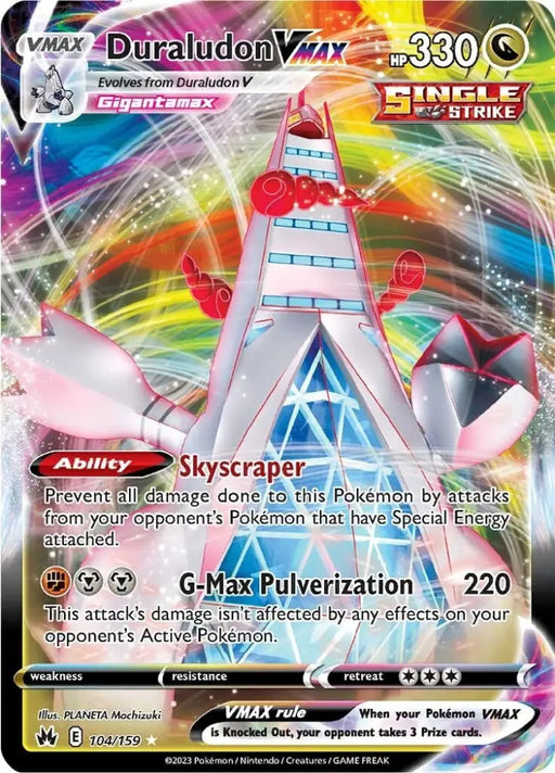 Duraludon VMAX (104/159) [Sword & Shield: Crown Zenith] - Pokemon Single