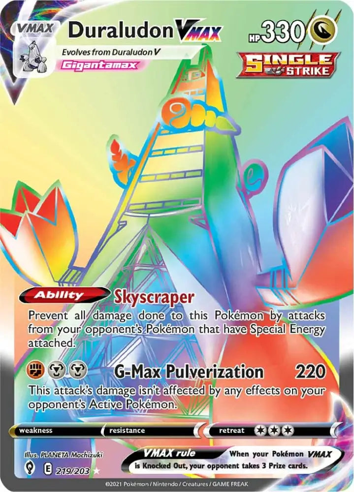 Duraludon VMAX (219/203) [Sword & Shield: Evolving Skies] - Pokemon Single