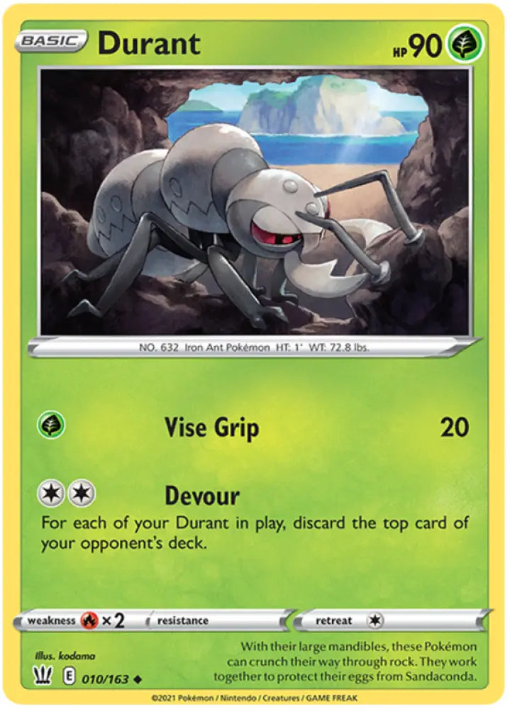 Durant (010/163) [Sword & Shield: Battle Styles] - Pokemon Single