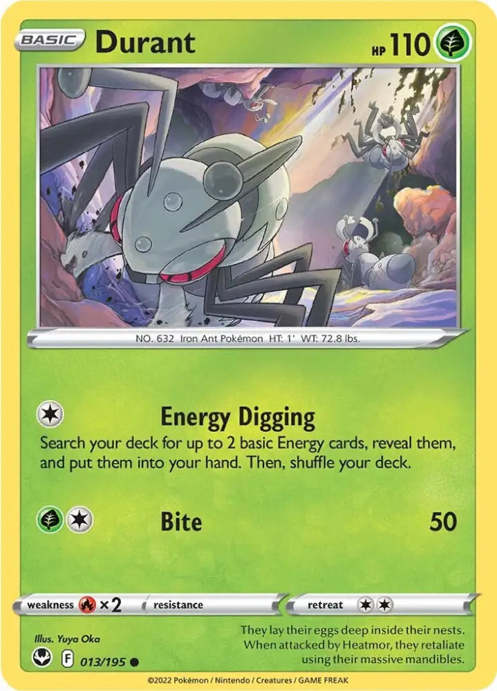 Durant (013/195) [Sword & Shield: Silver Tempest] - Pokemon Single