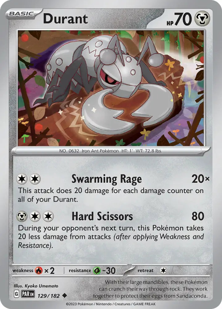 Durant (129/182) [Scarlet & Violet: Paradox Rift] - Pokemon Single