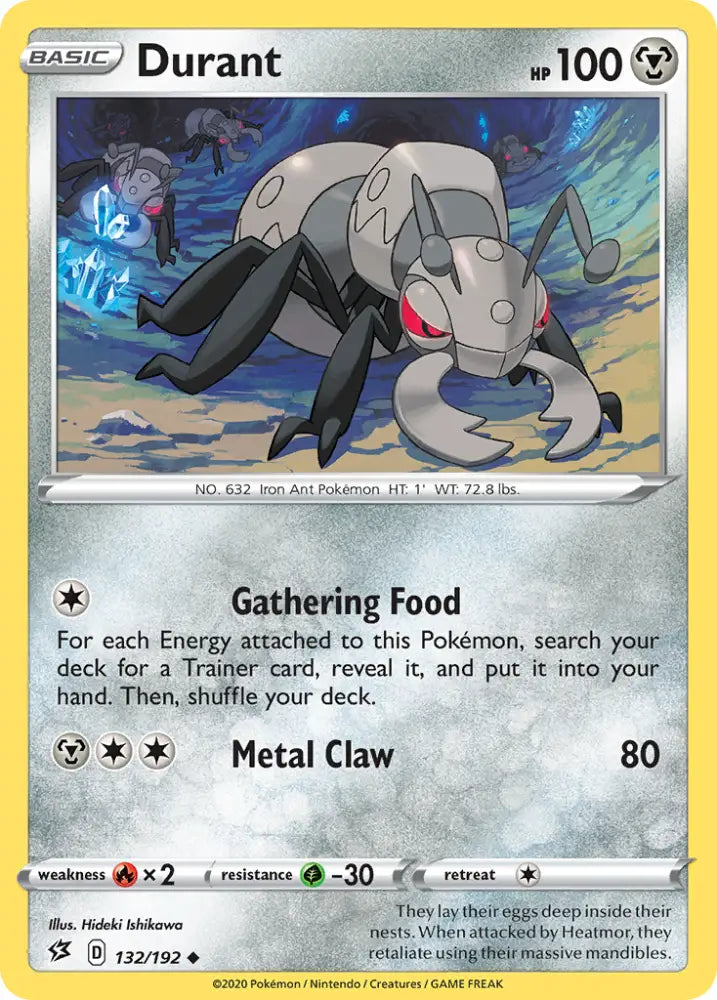 Durant (132/192) [Sword & Shield: Rebel Clash] - Pokemon Single