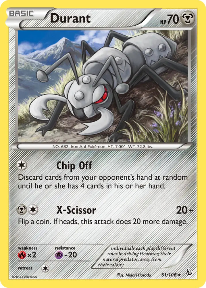 Durant (61/106) [XY: Flashfire] - Pokemon Single