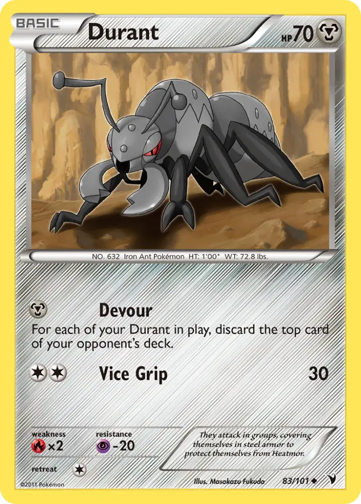 Durant (83/101) [Black & White: Noble Victories] - Pokemon Single
