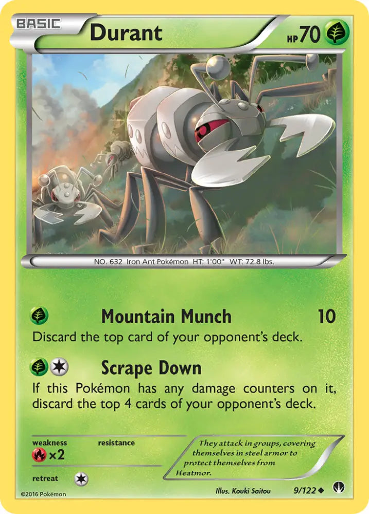 Durant (9/122) [XY: BREAKpoint] - Pokemon Single