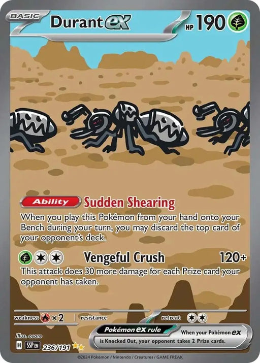 Durant ex (236/191) [Scarlet & Violet: Surging Sparks] - Pokemon Single