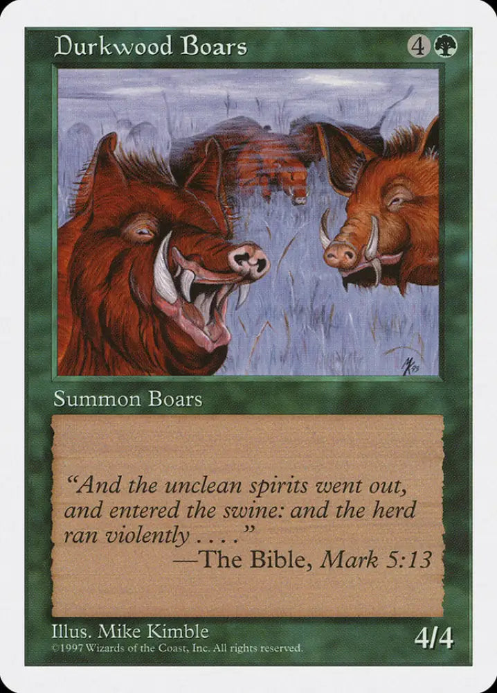 Durkwood Boars [Fifth Edition] - MTG Single