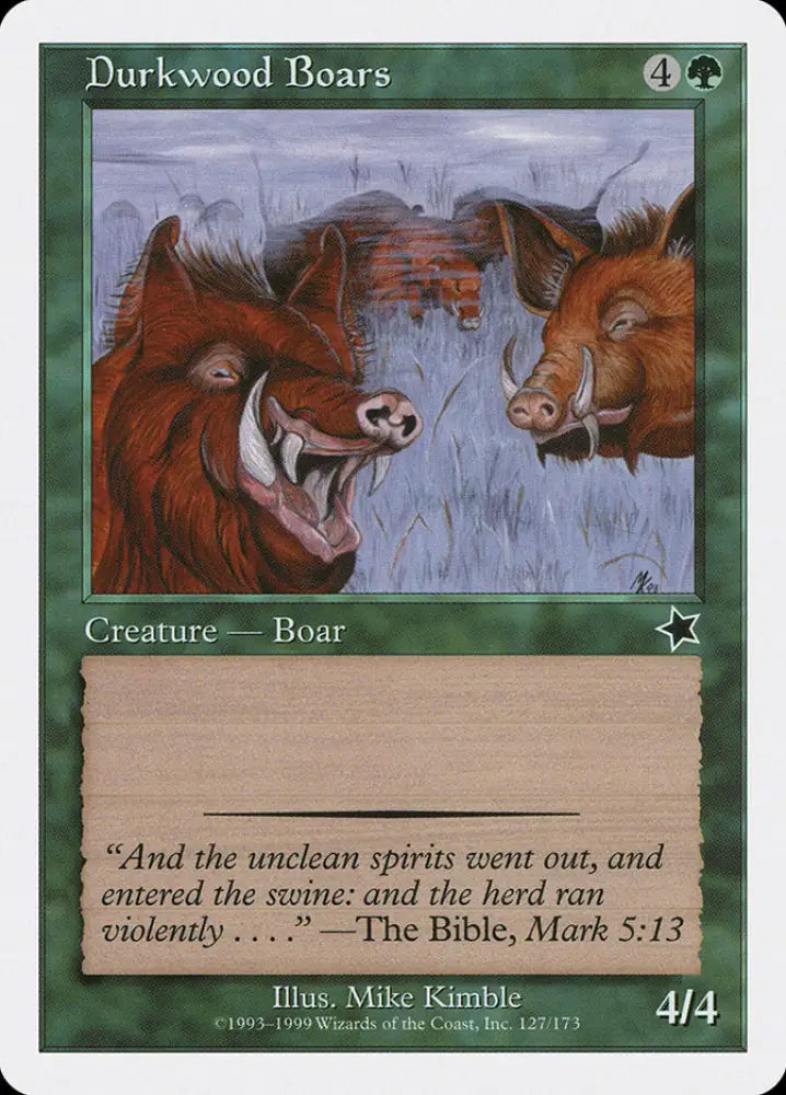Durkwood Boars [Starter 1999] - MTG Single