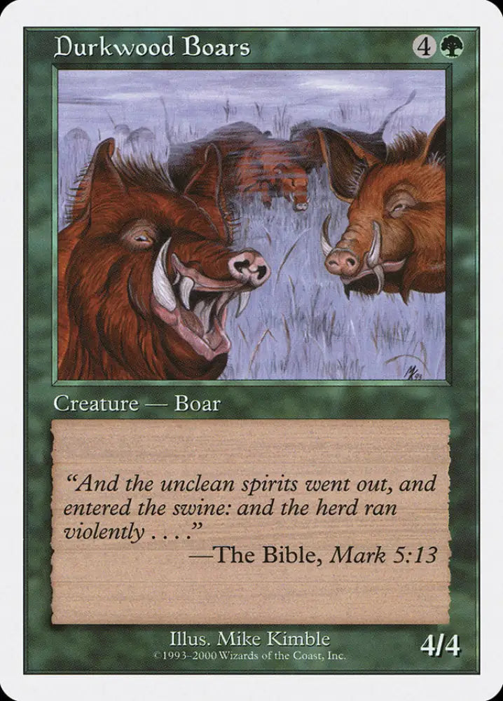 Durkwood Boars [Starter 2000] - MTG Single