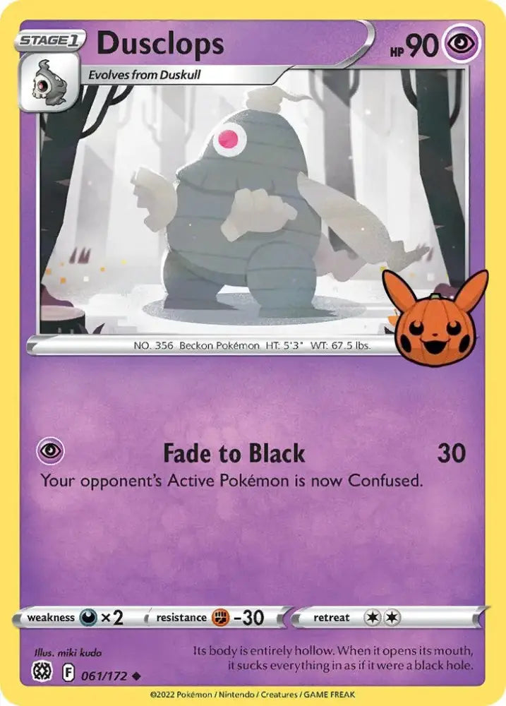 Dusclops (061/172) [Trick or Trade] - Pokemon Single