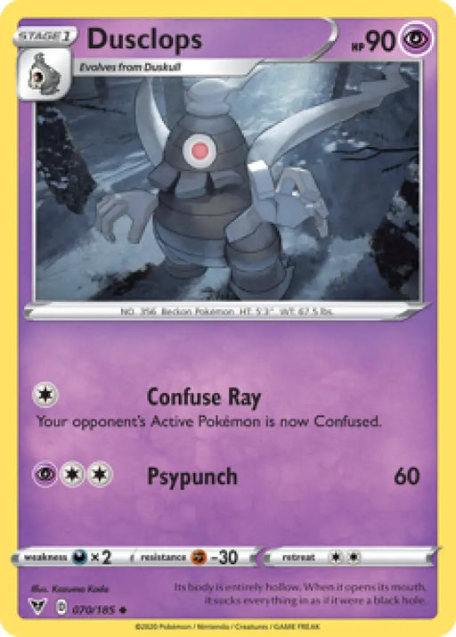Dusclops (070/185) [Sword & Shield: Vivid Voltage] - Pokemon Single