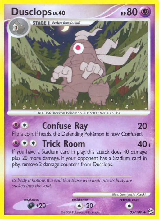 Dusclops (35/100) [Diamond & Pearl: Stormfront] - Pokemon Single