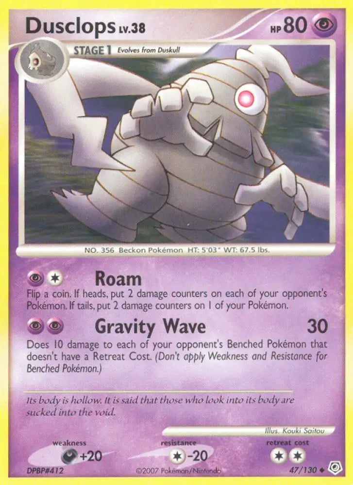 Dusclops (47/130) [Diamond & Pearl: Base Set] - Pokemon Single