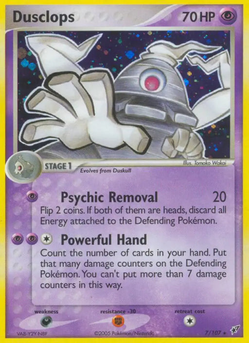 Dusclops (7/107) [EX: Deoxys] - Pokemon Single