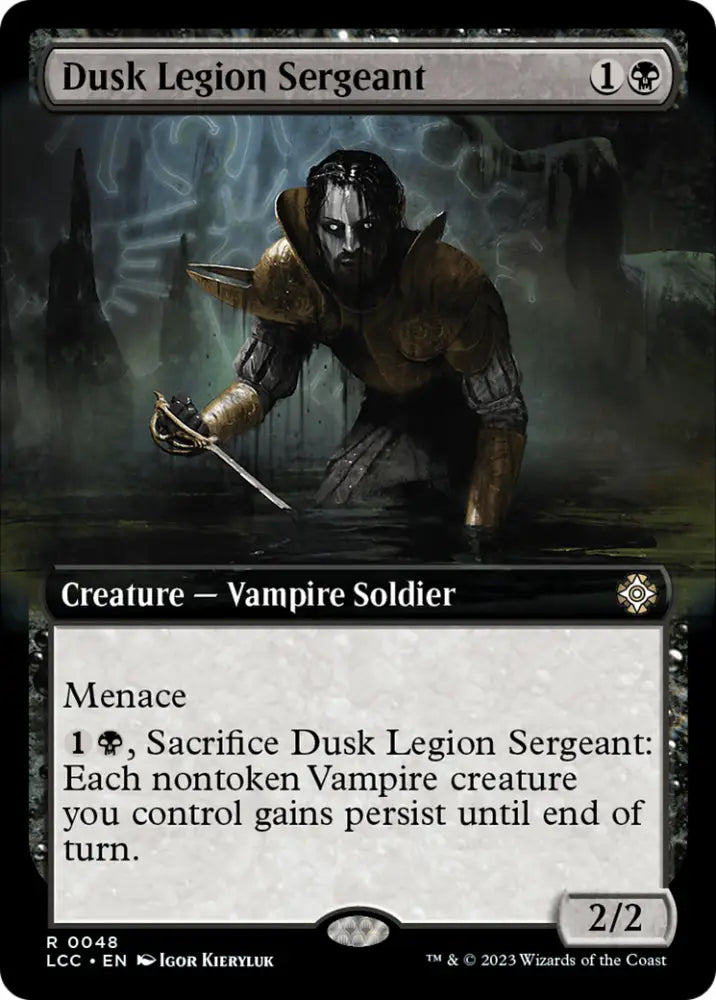 Dusk Legion Sergeant (Extended Art) [The Lost Caverns of Ixalan Commander] - MTG Single