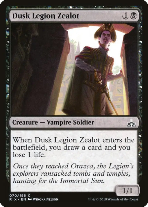 Dusk Legion Zealot [Rivals of Ixalan] - MTG Single