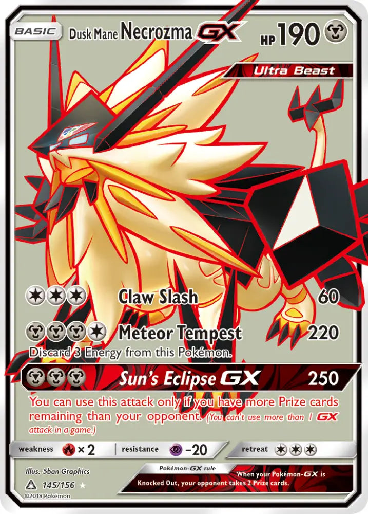 Dusk Mane Necrozma GX (145/156) [Sun & Moon: Ultra Prism] - Pokemon Single