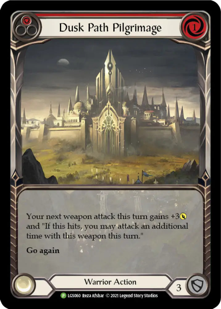 Dusk Path Pilgrimage (Red) [LGS060] (Promo) Rainbow Foil - Flesh And Blood Single