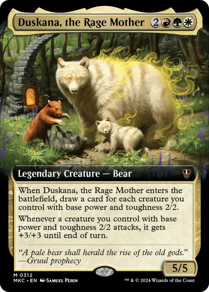Duskana the Rage Mother (Extended Art) [Murders at Karlov Manor Commander] - MTG Single