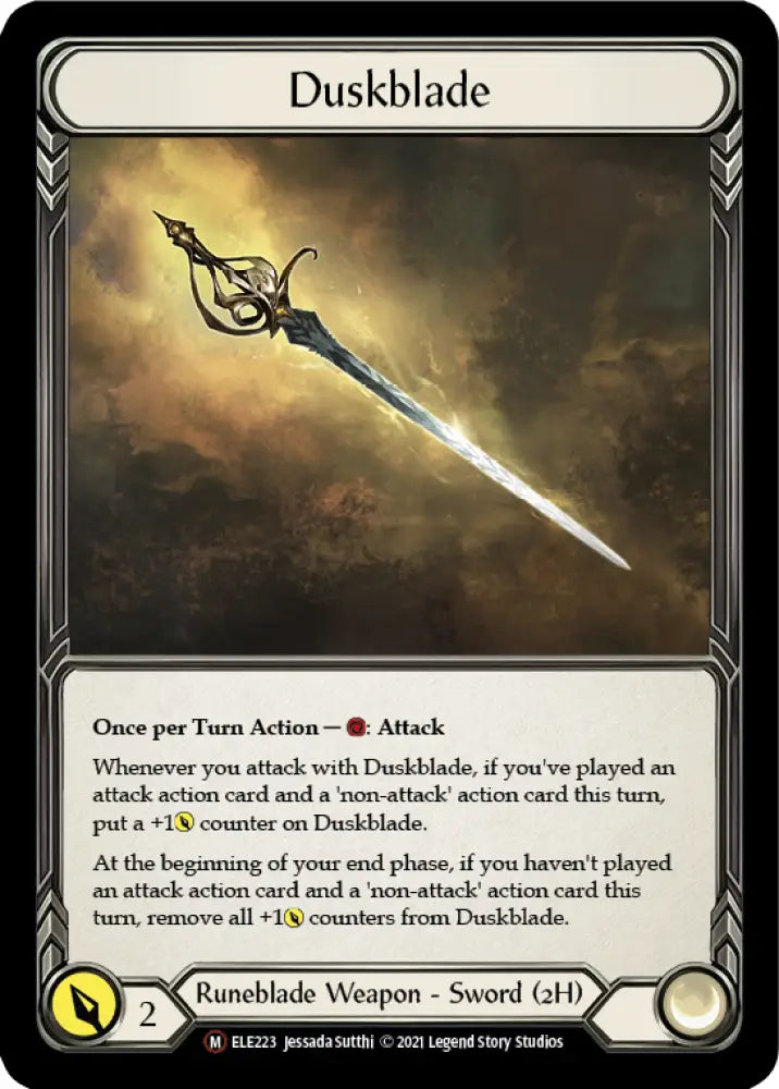 Duskblade [Tales of Aria Unlimited] Unlimited Rainbow Foil - Flesh And Blood Single