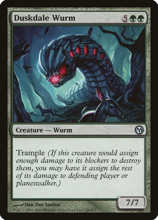Duskdale Wurm [Duels of the Planeswalkers] - MTG Single