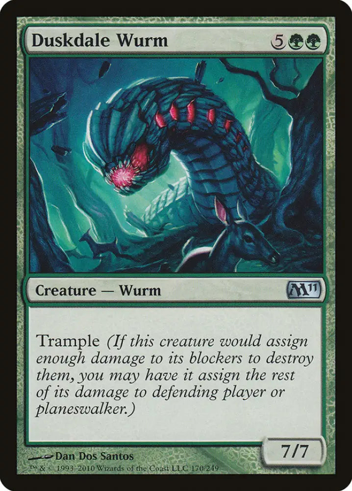 Duskdale Wurm [Magic 2011] - MTG Single