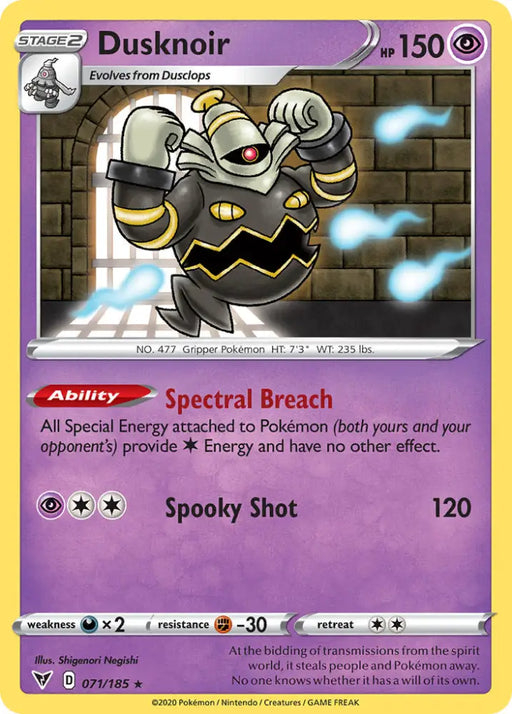 Dusknoir (071/185) [Sword & Shield: Vivid Voltage] - Pokemon Single