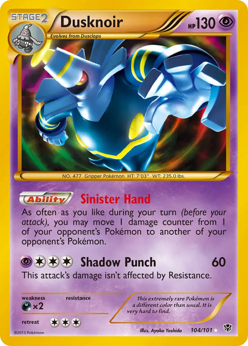 Dusknoir (104/101) [Black & White: Plasma Blast] - Pokemon Single