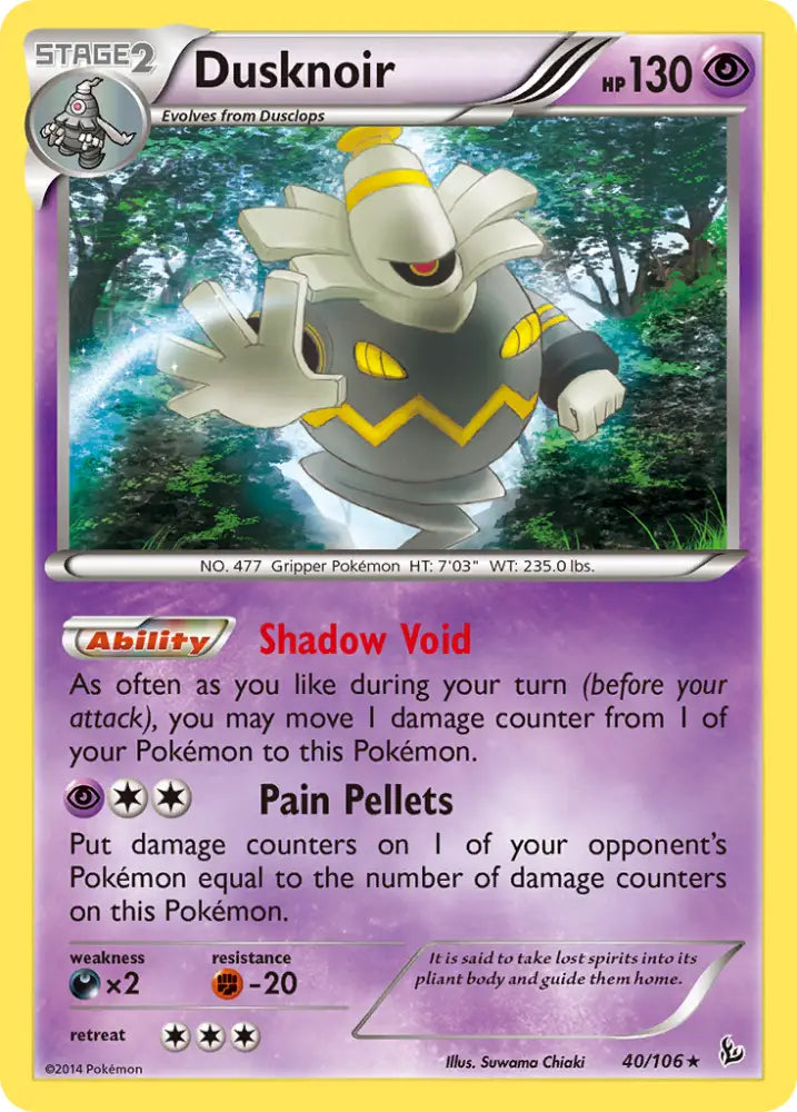 Dusknoir (40/106) [XY: Flashfire] - Pokemon Single